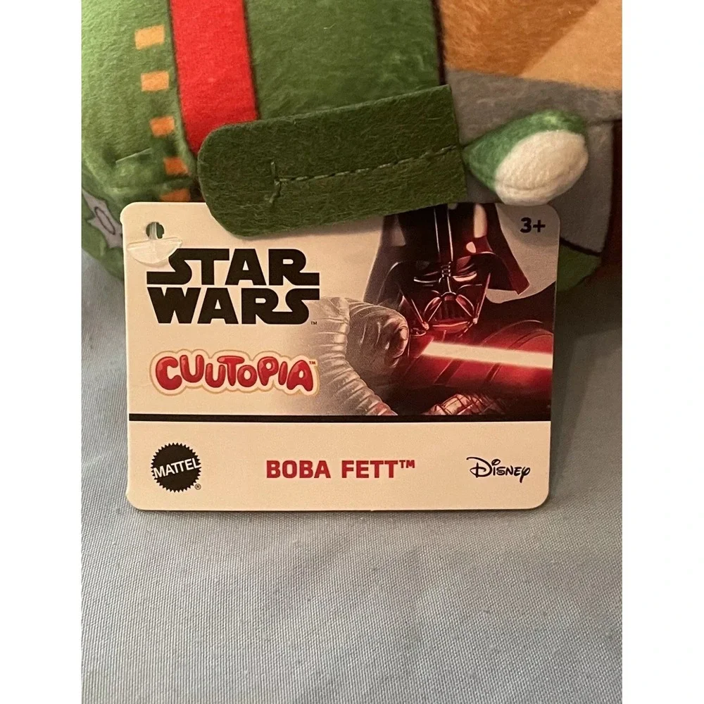 NEW Star Wars Boba‎ Fett Cuutopia Mattel Plush 5